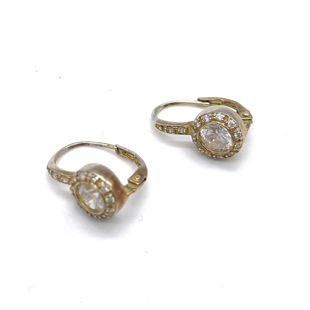 Halo Drop Dangle Earrings With Sterling Silver And Lab Created Diamond